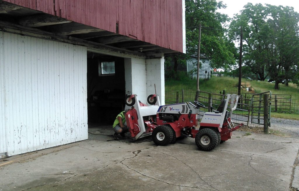 Team members at morning load up