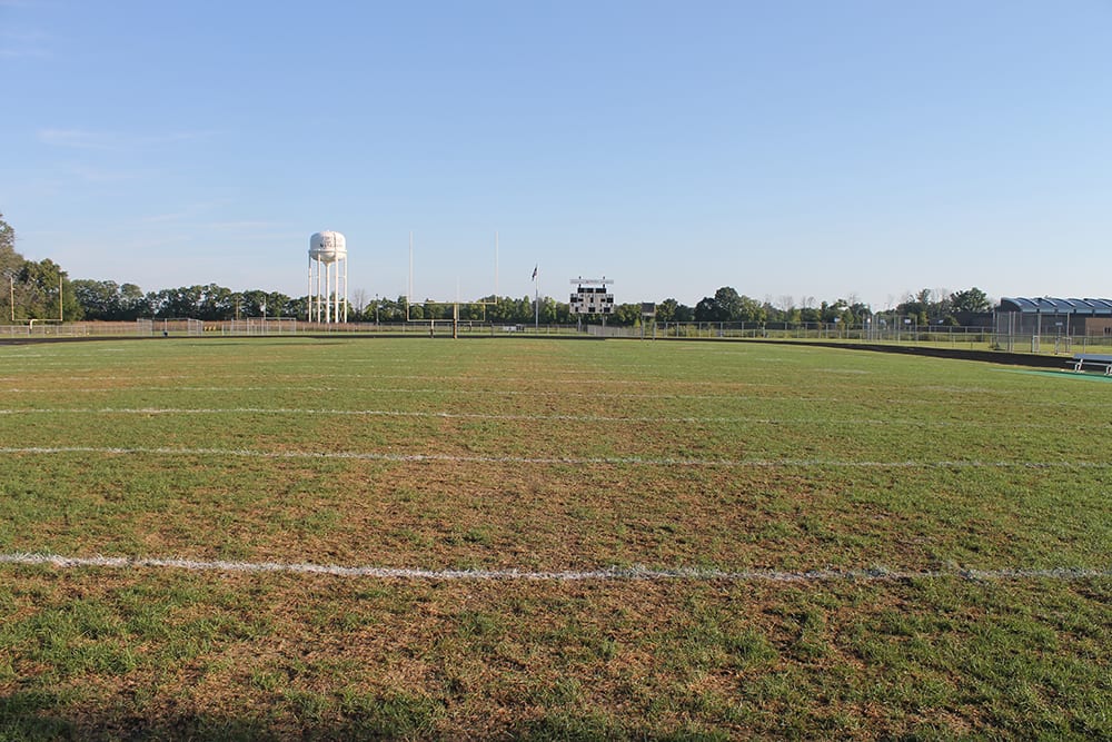 Sept 4th, 2 days after ryegrass seeding