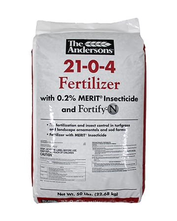 bag of 21-0-4 Fertilizer