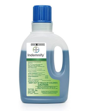bottle of Bayer Indemnify nematicide