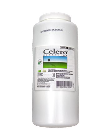 bottle of Celero herbicide