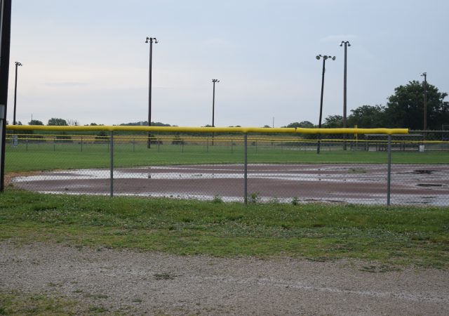 Wet Baseball Field