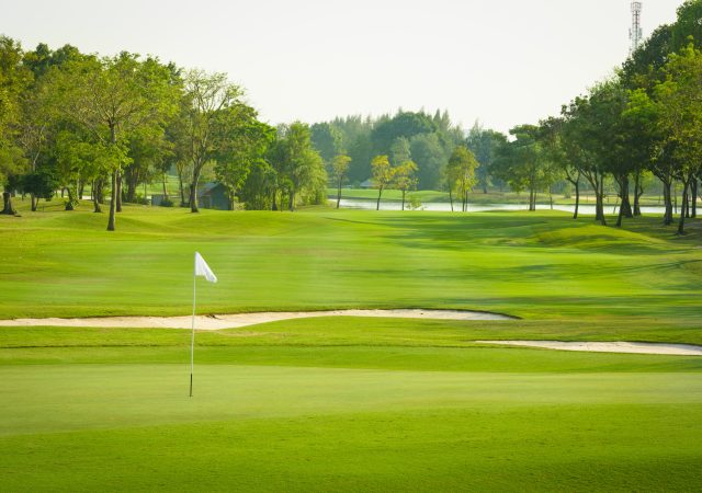 landscape view of golf course at Thailand