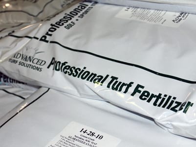 professional turf fertilizer bag
