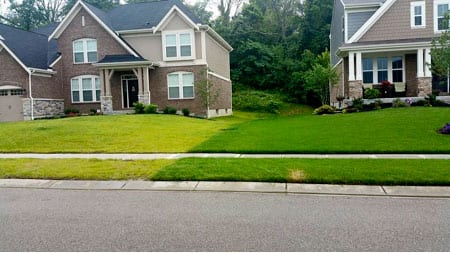 front view of exterior residential house