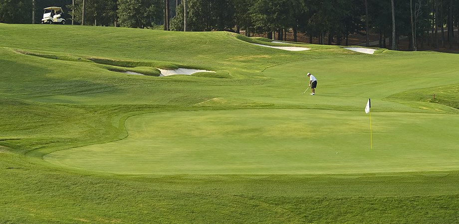 gentleman golfing on the golf course
