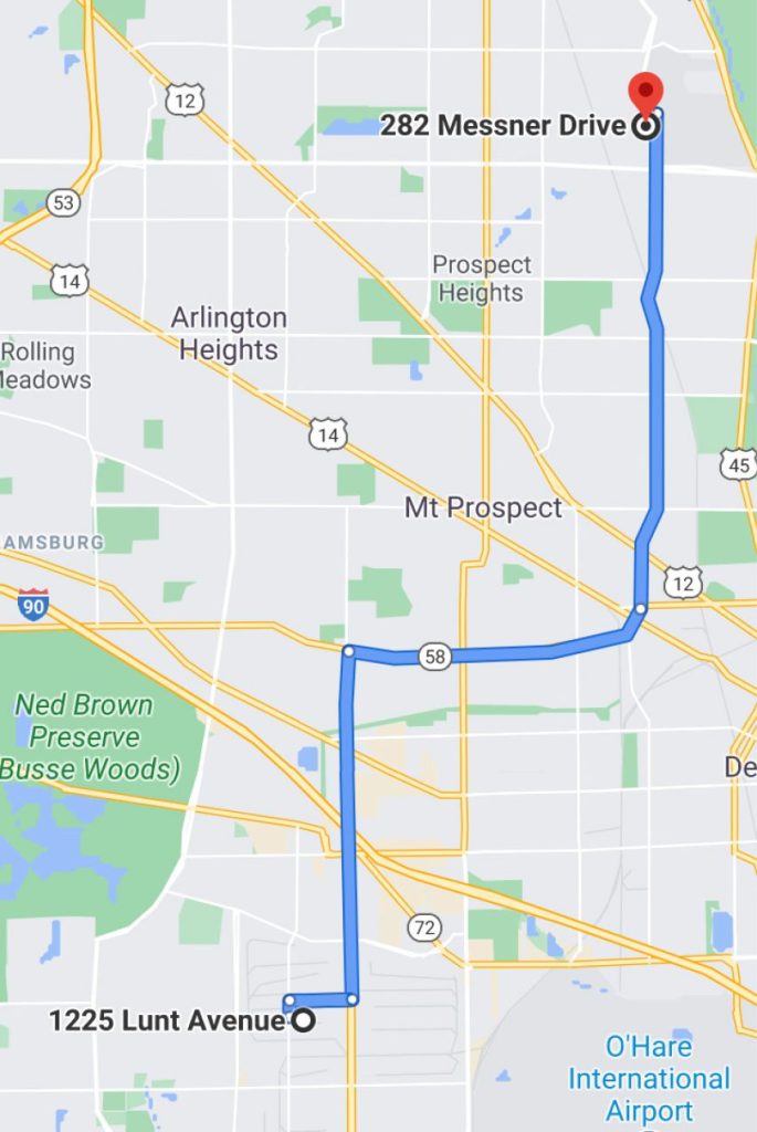 elk grove illinois map
