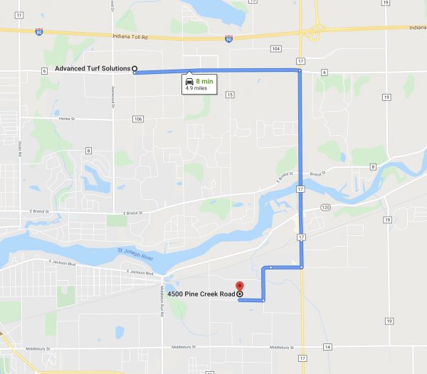 location map with directions