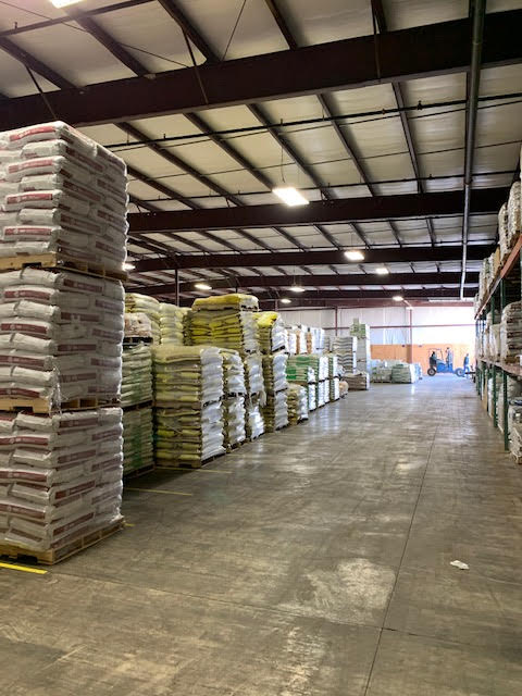 interior view of advanced turf warehouse